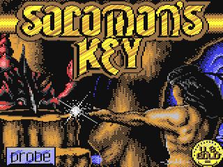 Solomon's Key title screen for Commodore 64